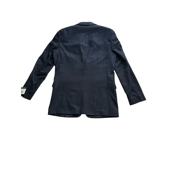 NWT Tommy Hilfiger Trevor Blazer Mens 40 Long Dark Blue Sport Coat Herringbone - Picture 7 of 7